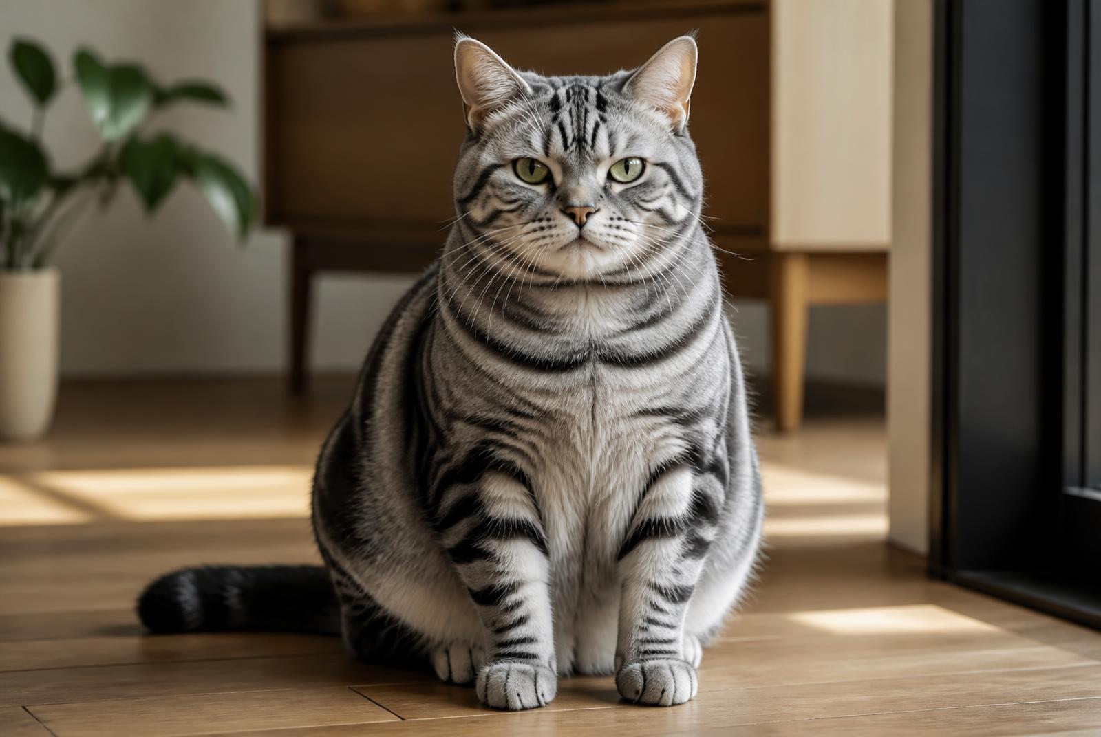 American Shorthair cat portrait