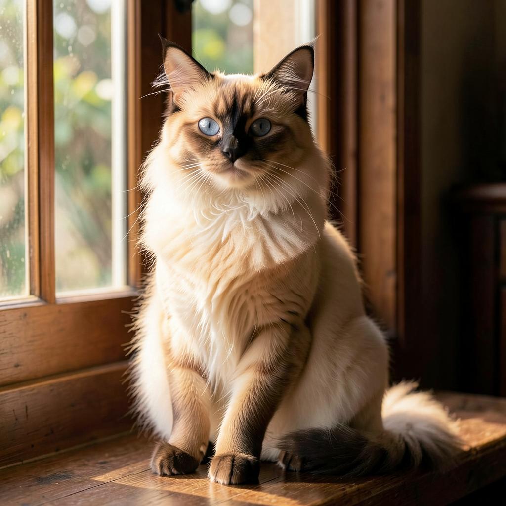 Balinese cat portrait