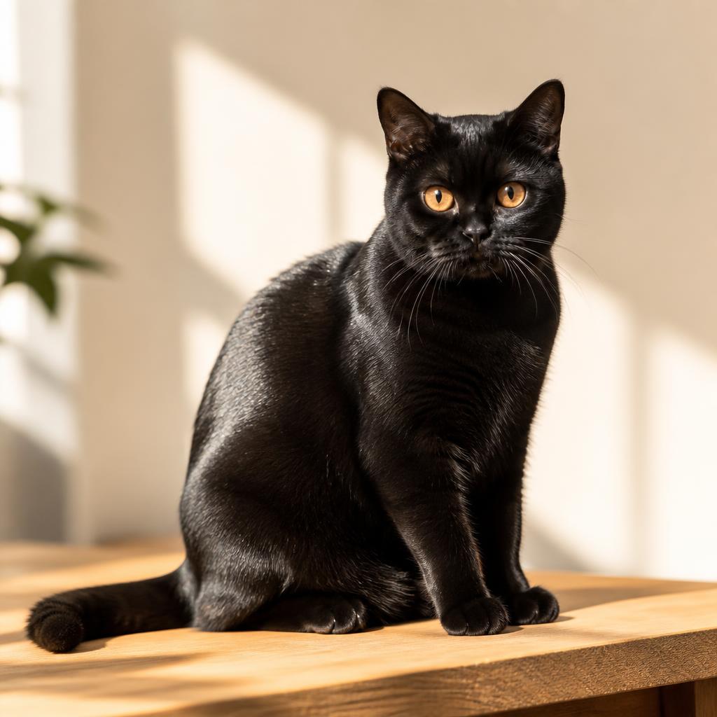 Bombay cat portrait