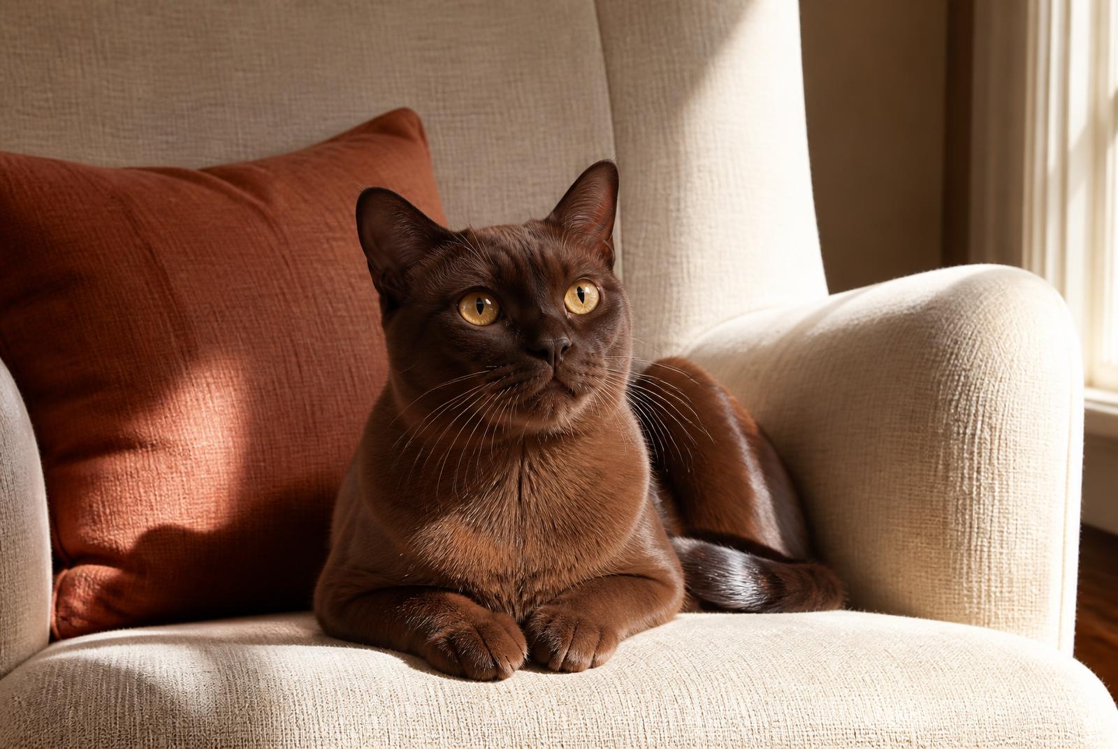 Burmese cat portrait