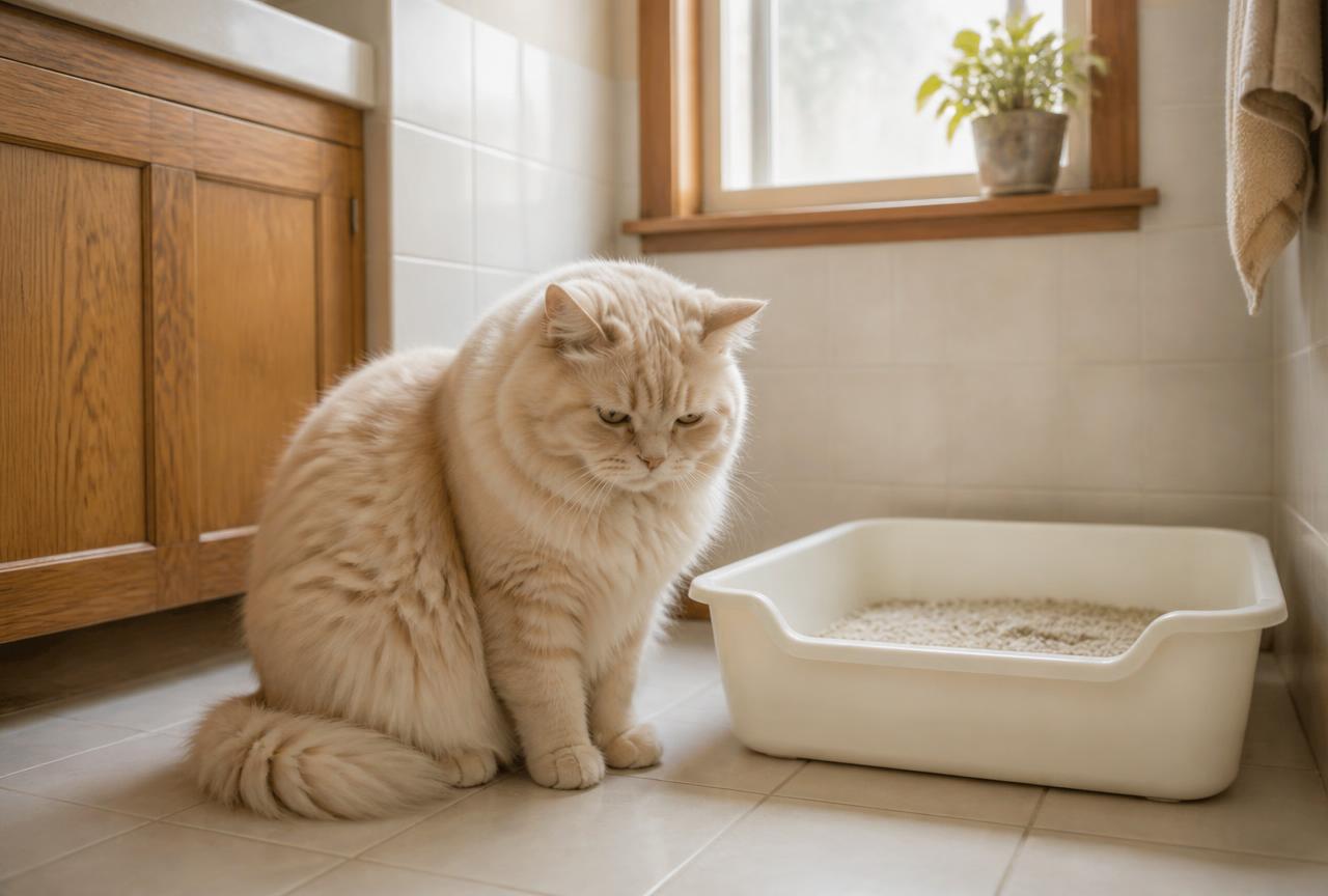 Cover photo for the article Constipation in cats: the quiet problem hiding behind the litter tray