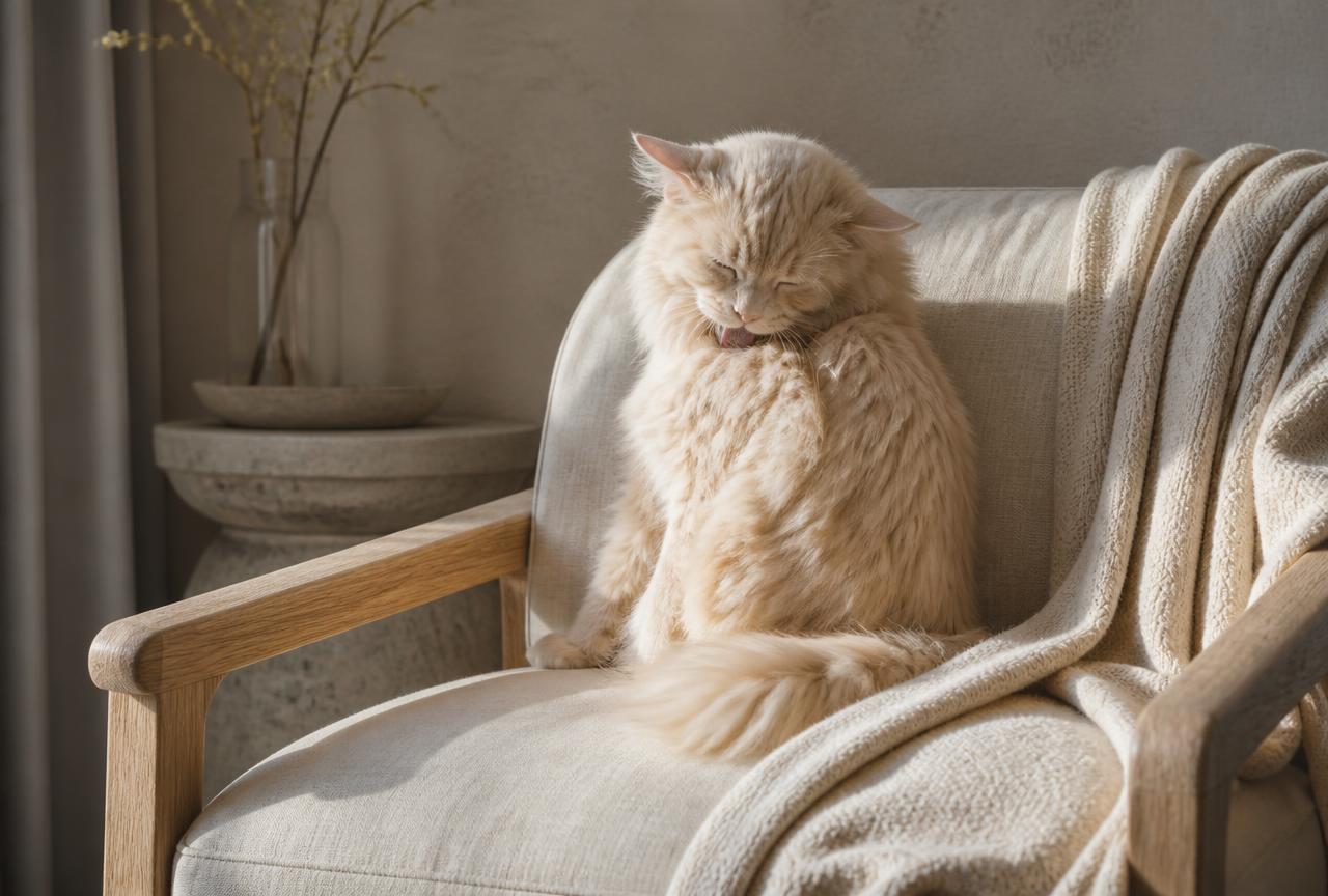 Cover photo for the article Cat hairballs: normal, or a warning sign?
