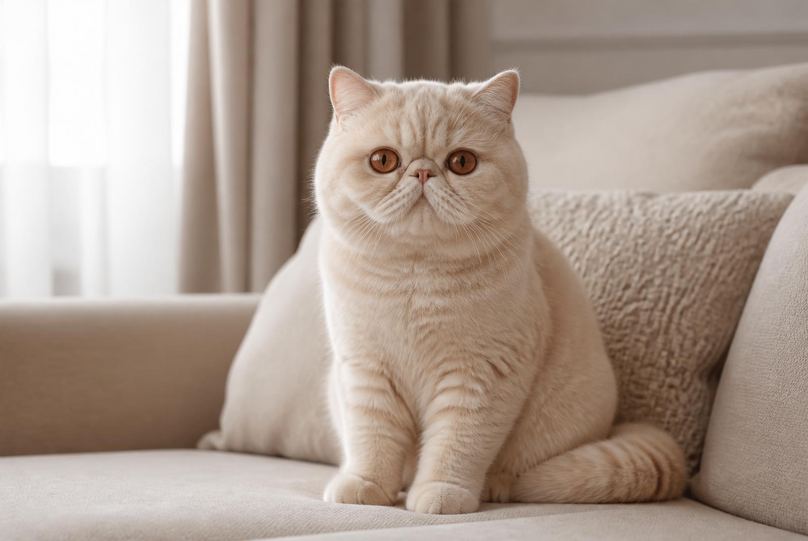 Exotic Shorthair cat portrait