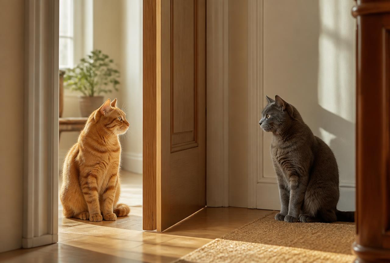 Cover photo for the article How to introduce two cats without a war