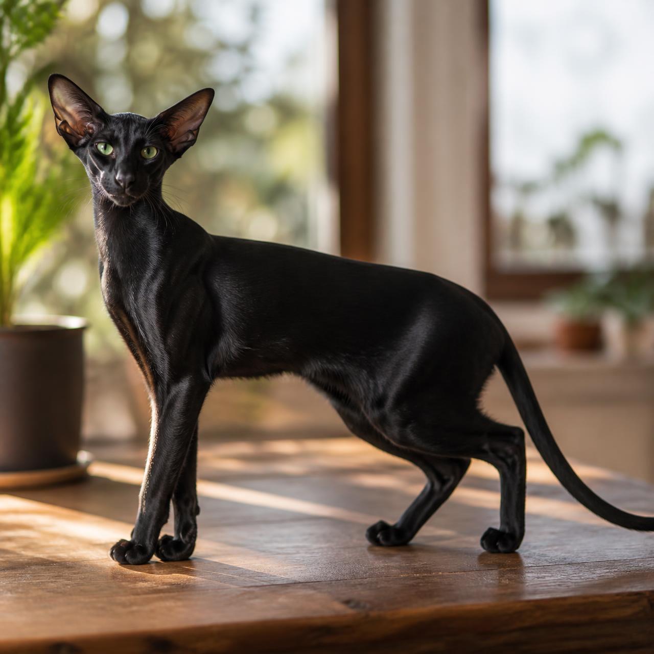 Oriental Shorthair cat portrait