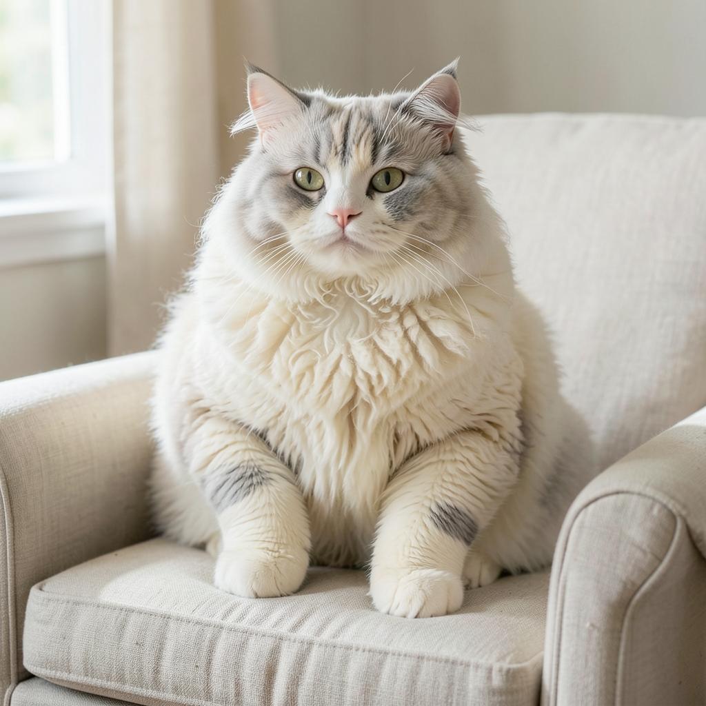 Selkirk Rex cat portrait