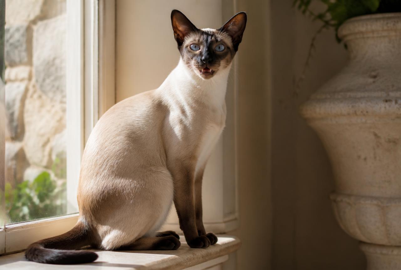 Siamese cat portrait