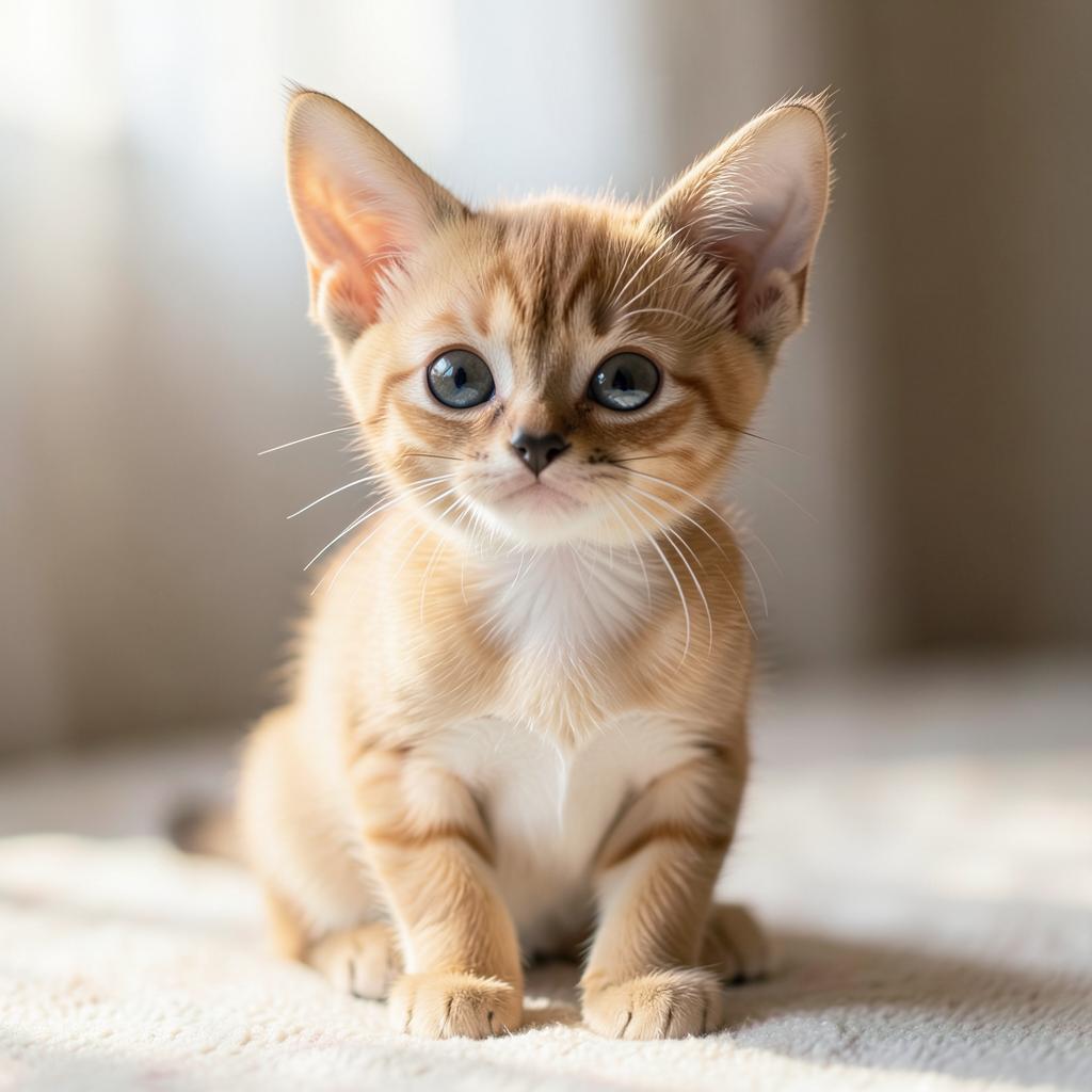 Singapura cat portrait