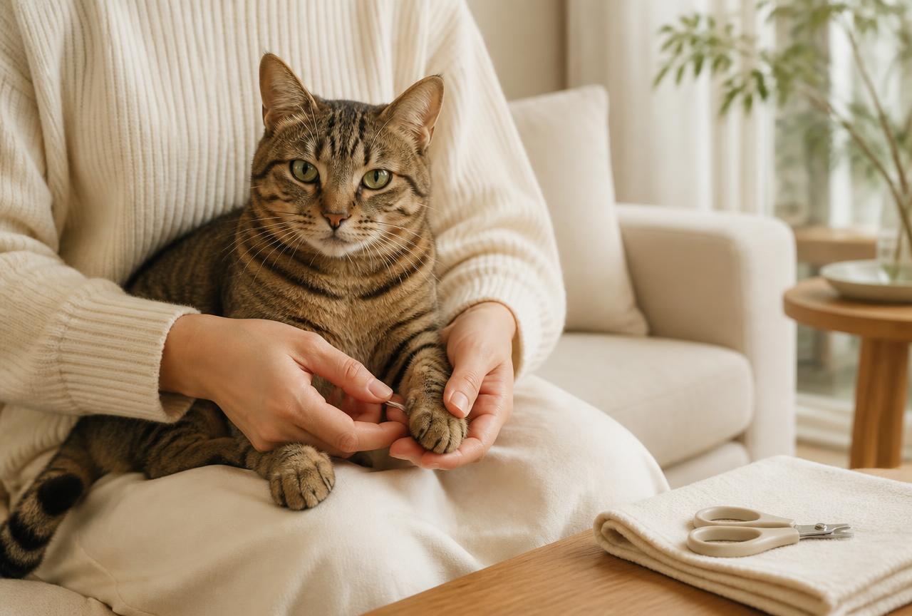 Cover photo for the article How to trim your cat's claws without a fight
